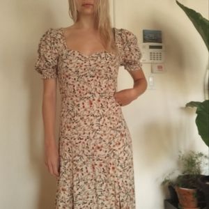 Maisie puff sleeve floral dress